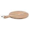 Xenos Borrelplank Acacia rond - 38x30x1,9 cm- Borrelplanken