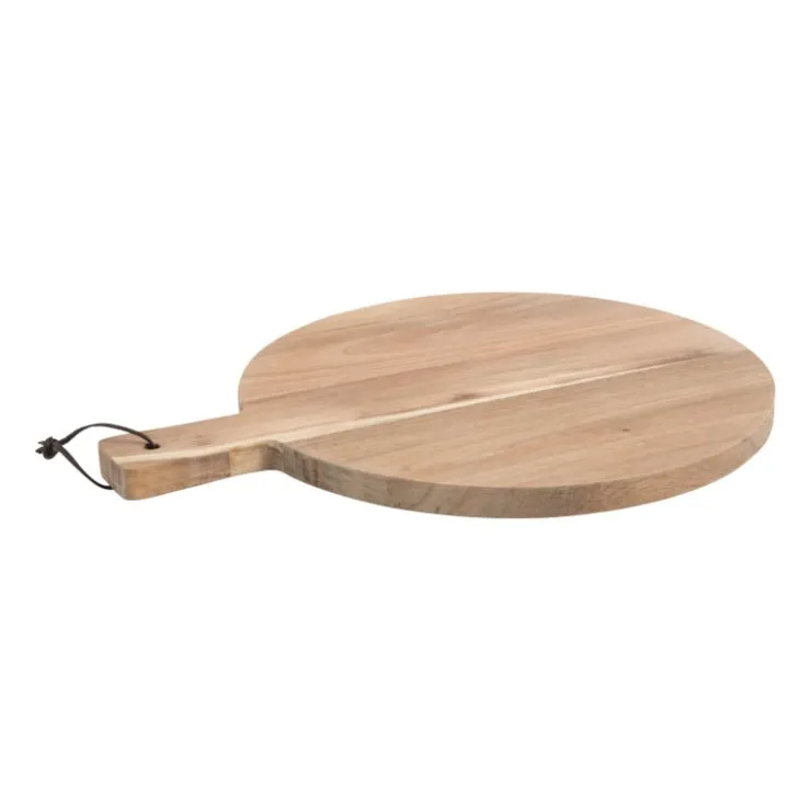 Xenos Borrelplank Acacia rond - 38x30x1,9 cm- Borrelplanken