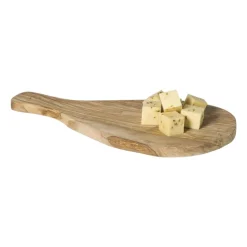 Xenos Borrelplank olijfhout klein - bruin - 28x13 cm- Borrelplanken|Kerstcadeaus