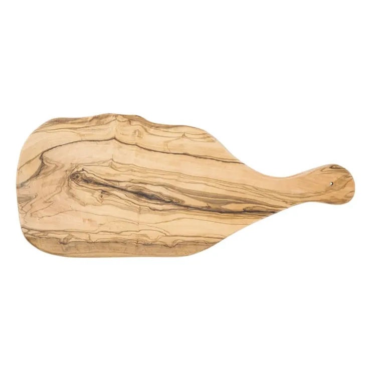 Xenos Borrelplank olijfhout XL - bruin - 46x19 cm- Borrelplanken|Kerst Bakken