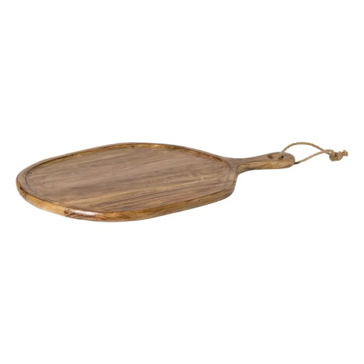 Xenos Borrelplank organisch groot - acaciahout - 58x40 cm- Borrelplanken|Kerst Bakken