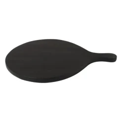 Xenos Borrelplank rond - zwart - 40x50x2 cm- Borrelplanken|Sushi Servies