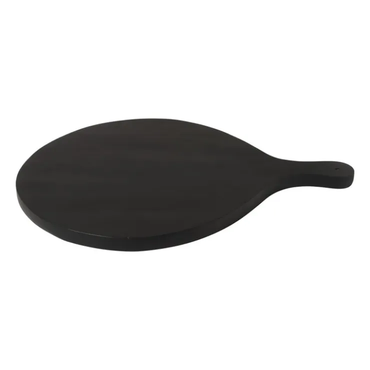 Xenos Borrelplank rond - zwart - 40x50x2 cm- Borrelplanken|Sushi Servies