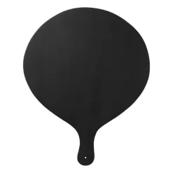 Xenos Borrelplank rond - zwart - 40x50x2 cm- Borrelplanken|Sushi Servies
