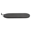 Xenos Borrelplankje acacia ovaal zwart- 42x15 cm- Borrelplanken|Sushi Servies