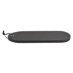 Xenos Borrelplankje acacia ovaal zwart- 42x15 cm- Borrelplanken|Sushi Servies