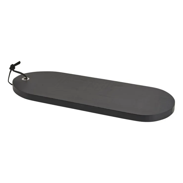 Xenos Borrelplankje acacia ovaal zwart- 42x15 cm- Borrelplanken|Sushi Servies