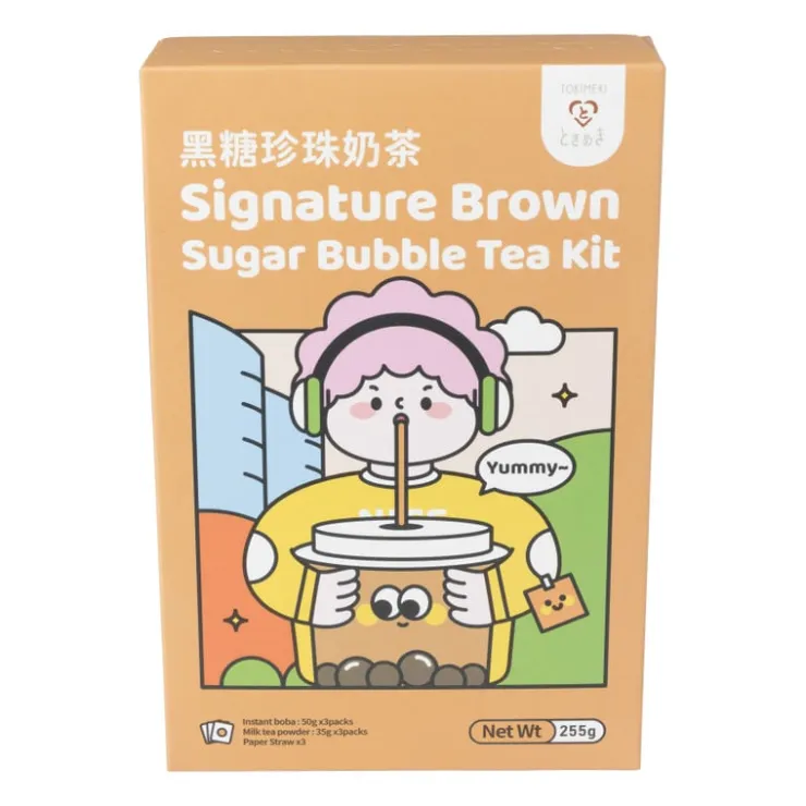 Xenos Bubble tea kit - brown sugar- Thee|Kerstcadeaus