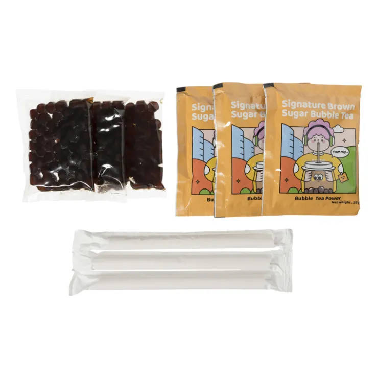 Xenos Bubble tea kit - brown sugar- Thee|Kerstcadeaus