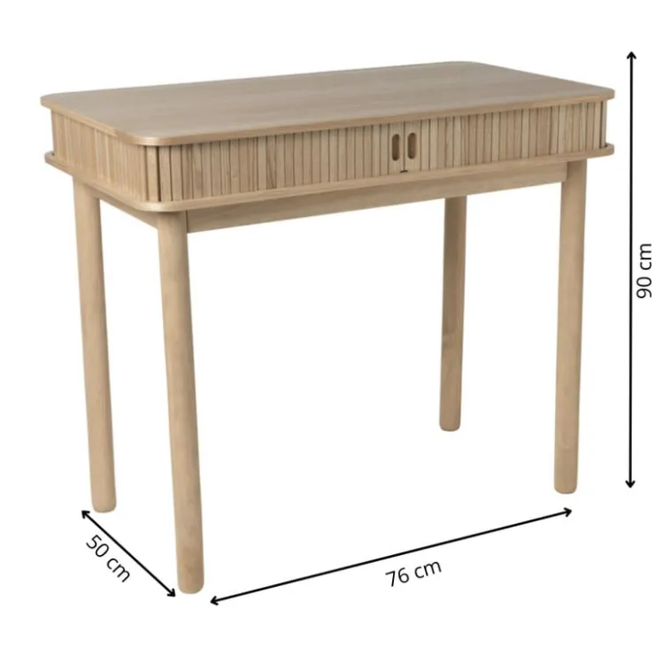 Xenos Bureau Uppsala - naturel - 76x90x50 cm- Bureaus