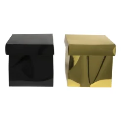 Xenos Cadeaudoos opvouwbaar - set van 2 - 20x20x20 cm- Cadeaudozen|Kerst Inpakken