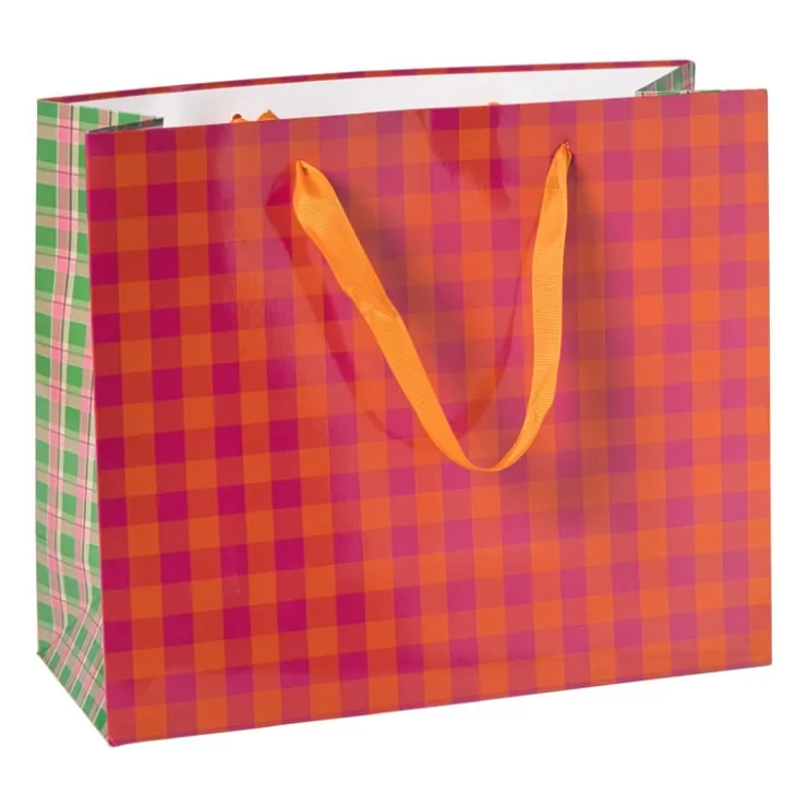 Xenos Cadeautas holly jolly maat L - diverse varianten- Kerst Inpakken