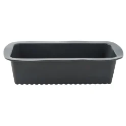Xenos Cakevorm siliconen - grijs - 27x14x6.5 cm- Bakvormen
