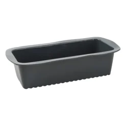 Xenos Cakevorm siliconen - grijs - 27x14x6.5 cm- Bakvormen