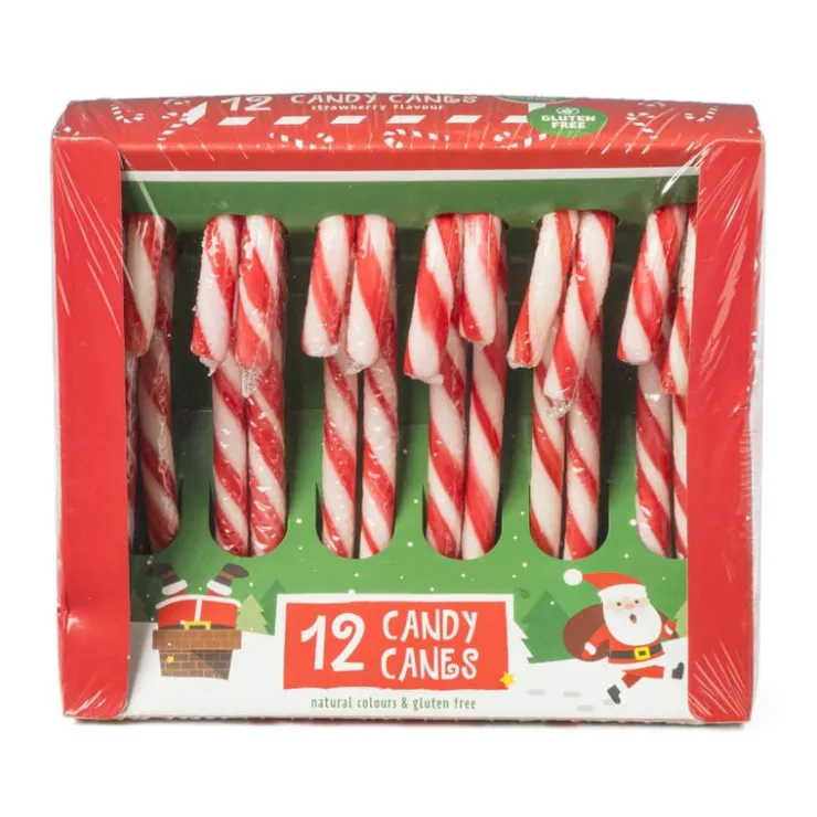 Xenos Candy canes - set van 12- Snoep