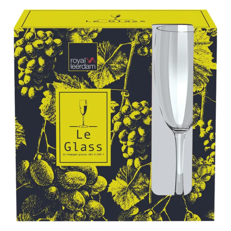 Xenos Champagne glazen - 180 ml - set van 6- Bruiloft|Glazensets
