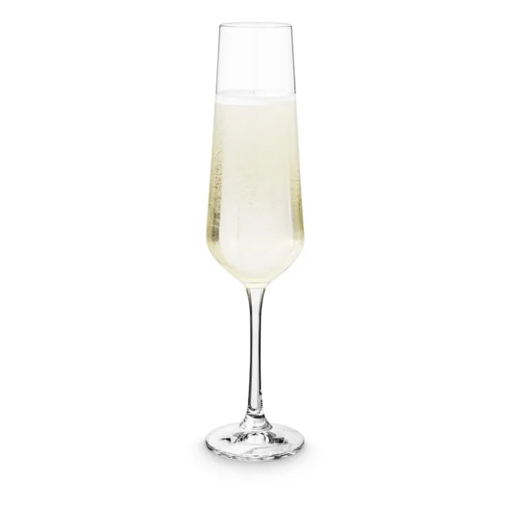 Xenos Champagne glazen kristal - 200 ml - set van 4- Glazensets|Champagneglazen