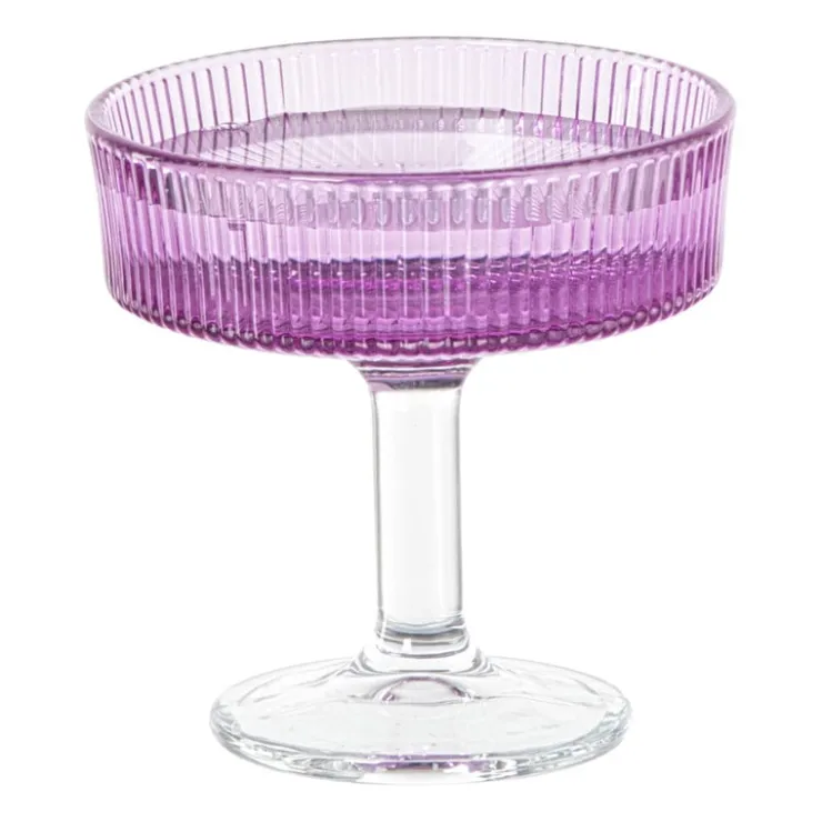 Xenos Champagnecoupe - paars - 150 ml- Champagneglazen