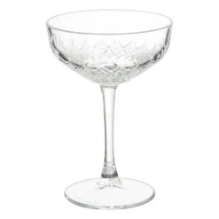Xenos Champagnecoupe timeless - transparant - 255 ml- Kerst|Ijs