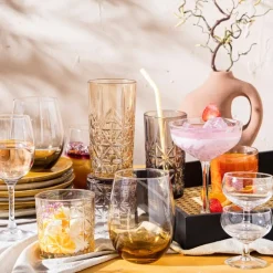 Xenos Champagnecoupe timeless - transparant - 255 ml- Kerst|Ijs