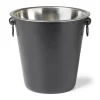 Xenos Champagnekoeler - mat zwart - ⌀ 22x20 cm- Likeurglazen