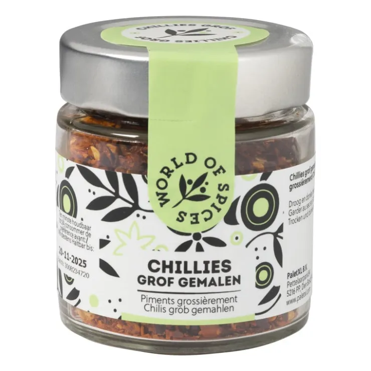 Xenos Chilli grof gemalen - 55 gram- Kruiden En Specerijen