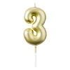 Xenos Cijferkaars 3 - goud- Taartkaarsjes|Kinderfeestjes
