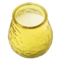 Xenos Citronella kaars in glas - diverse kleuren - ø9x9.8 cm- Citronella Kaars|Citronella Kaars