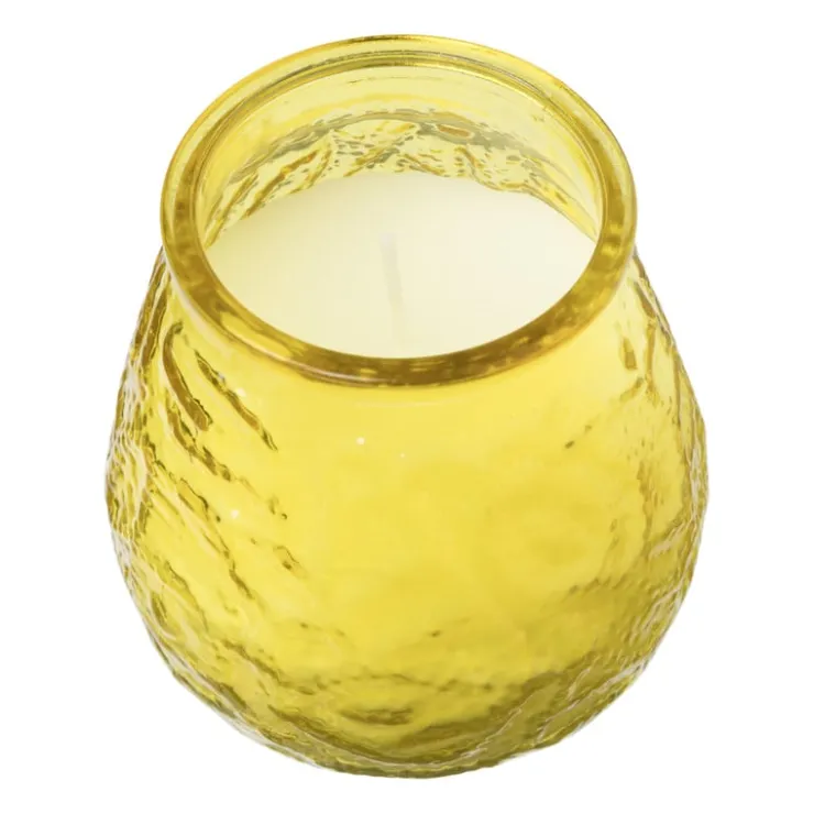 Xenos Citronella kaars in glas - diverse kleuren - ø9x9.8 cm- Citronella Kaars|Citronella Kaars