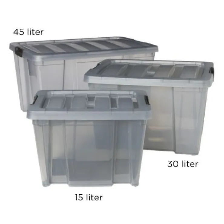 Xenos Clipbox - 45 liter - 29x56x33 cm- Opbergboxen