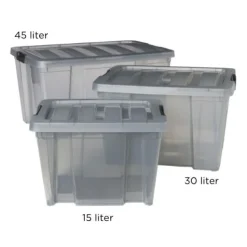Xenos Clipbox - 30 liter - 35x43x27 cm- Opbergboxen