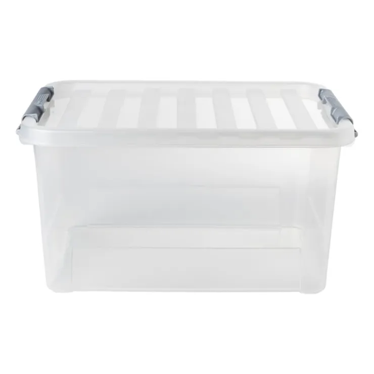 Xenos Clipbox 25 liter - 31x42x23 cm - set van 3- Opbergboxen