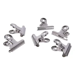 Xenos Clips voor wandrek - grijs - 6 stuks- Wandrekken