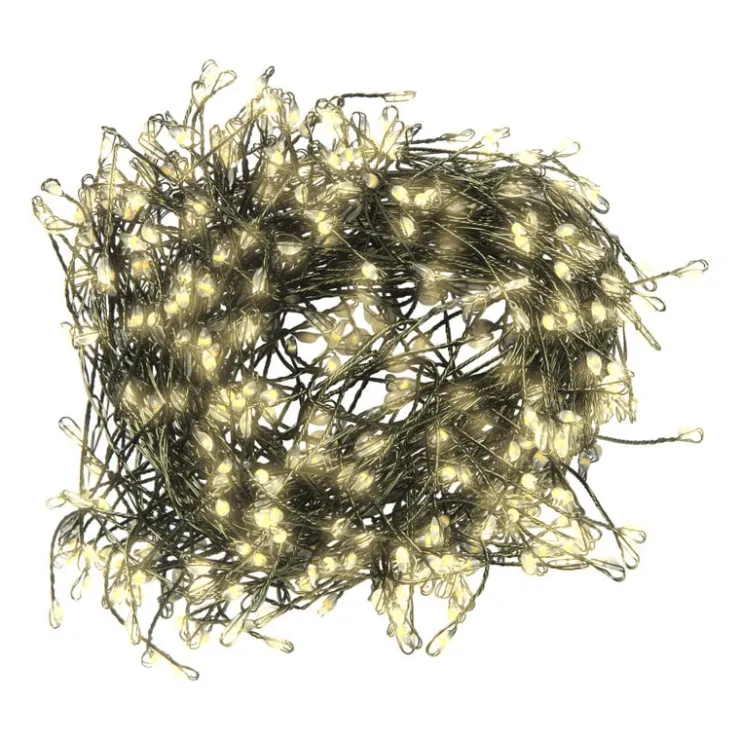 Xenos Cluster verlichting met LED lampjes - warm wit - 6.25 meter- Kerstverlichting|Kerstboom Verlichting