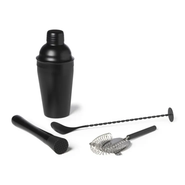 Xenos Cocktail stamper - zwart - 20,5x3,2 cm- Keukengerei