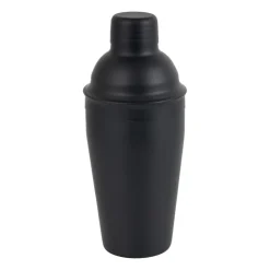 Xenos Cocktailshaker - zwart - 8,5x21 cm- Keukengerei|Cocktailshakers