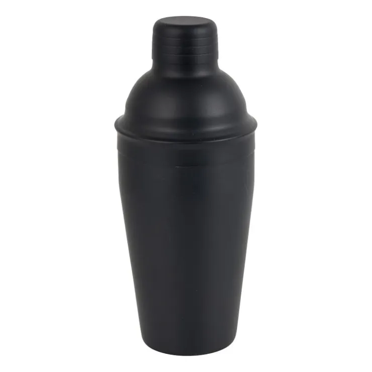 Xenos Cocktailshaker - zwart - 8,5x21 cm- Keukengerei|Cocktailshakers