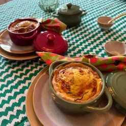 Xenos Cocotte pannetje - groen- Kerst|Ovenschalen