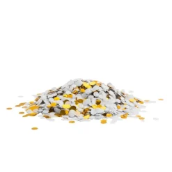 Xenos Confetti - wit / goud- Confetti|Bruiloft