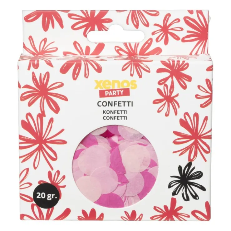 Xenos Confetti baby - roze- Confetti|Babyshower