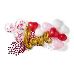 Xenos Confetti hart rood- Confetti|Bruiloft