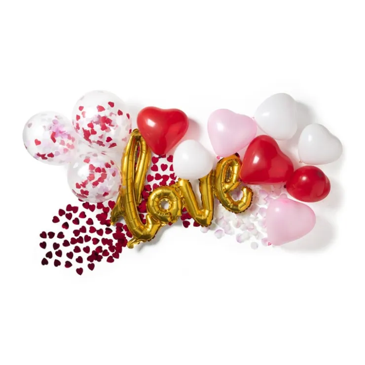 Xenos Confetti hart rood- Confetti|Bruiloft