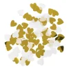 Xenos Confetti hartjes Goud/Wit- Confetti|Bruiloft