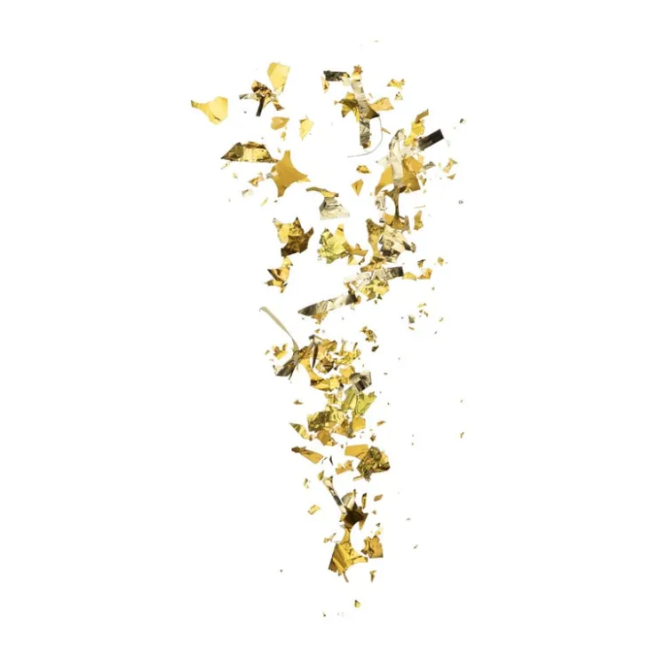 Xenos Confettikanon XL - goud - 60 cm- Confetti