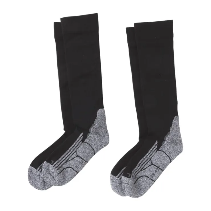 Xenos Coolmax compressie sokken 2 paar - zwart - maat 35-38- Sportsokken