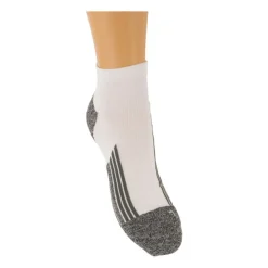 Xenos Coolmax enkelsokken - 43/46 - wit/grijs - 2 paar- Sportsokken