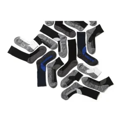 Xenos Coolmax enkelsokken - 39/42 - wit/grijs - 2 paar- Sportsokken