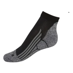 Xenos Coolmax enkelsokken - 35/38 - zwart/grijs - 2 paar- Sportsokken