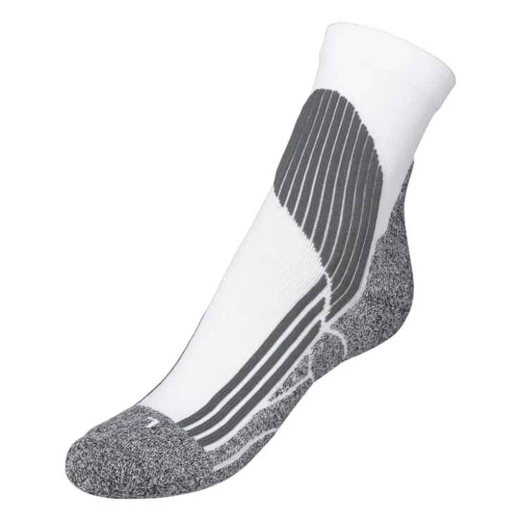 Xenos Coolmax sportsokken 35/38 - wit/grijs - 2 paar- Sportsokken
