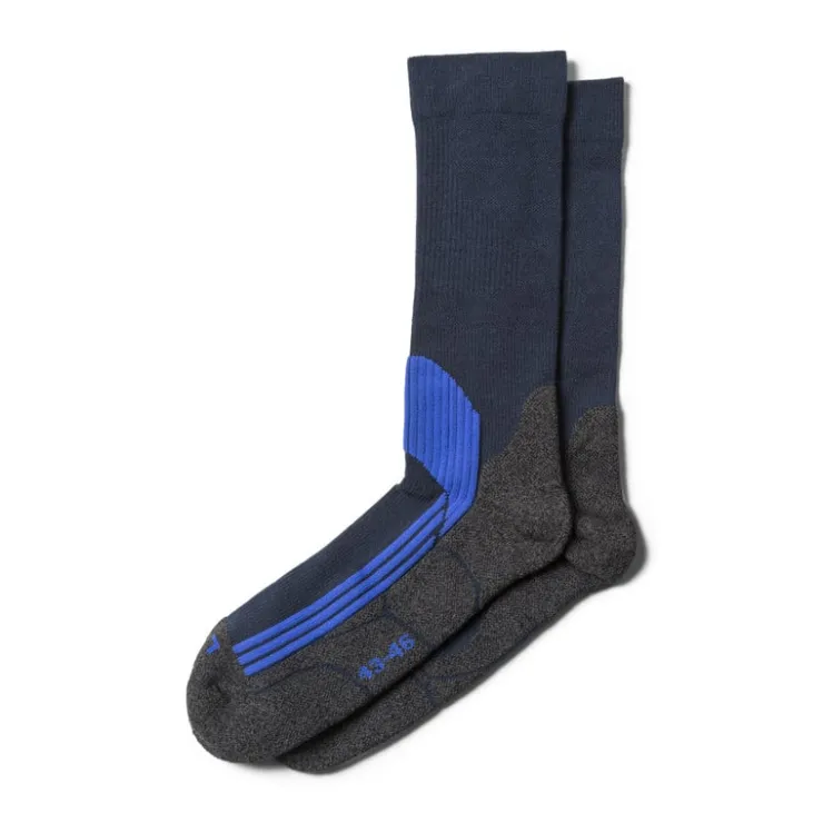 Coolmax wandelsokken - blauw - maat 35-38 - 2 paar- Sportsokken